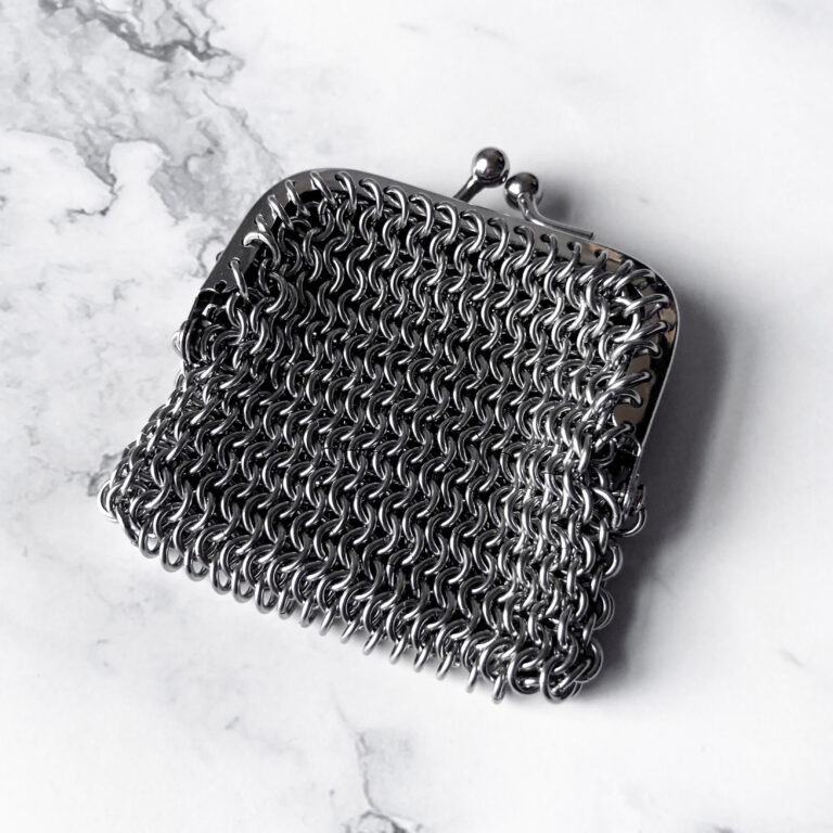 Chain maille coin purse