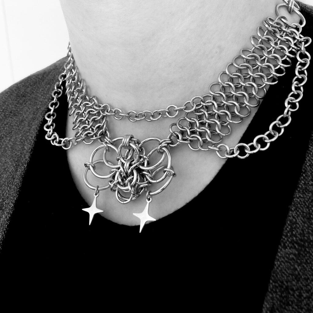 Double Flower Necklace