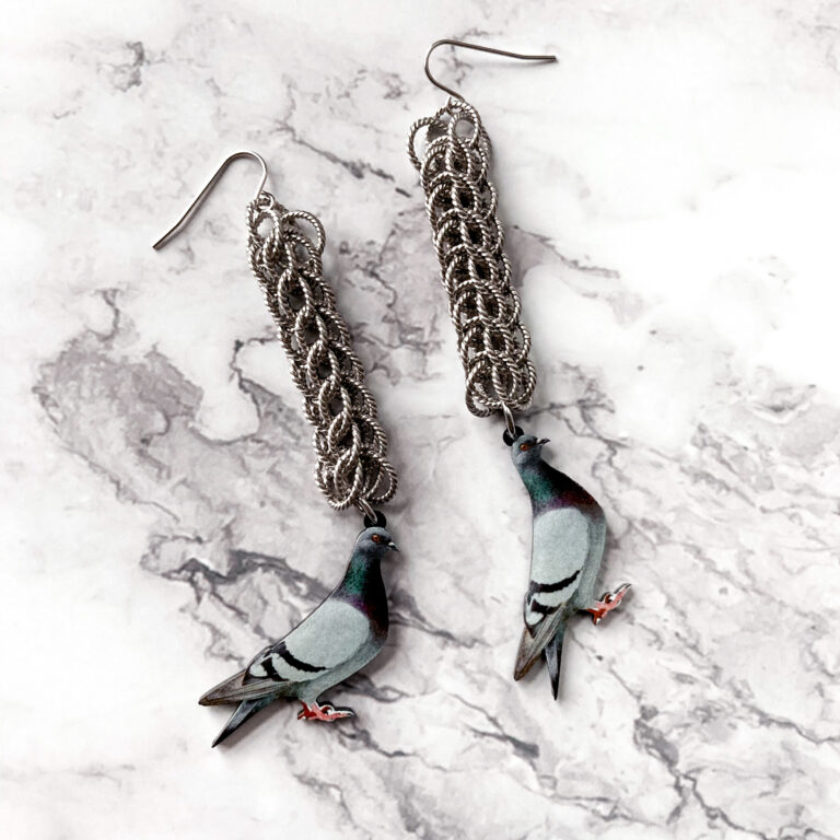 Pigeon Earrings